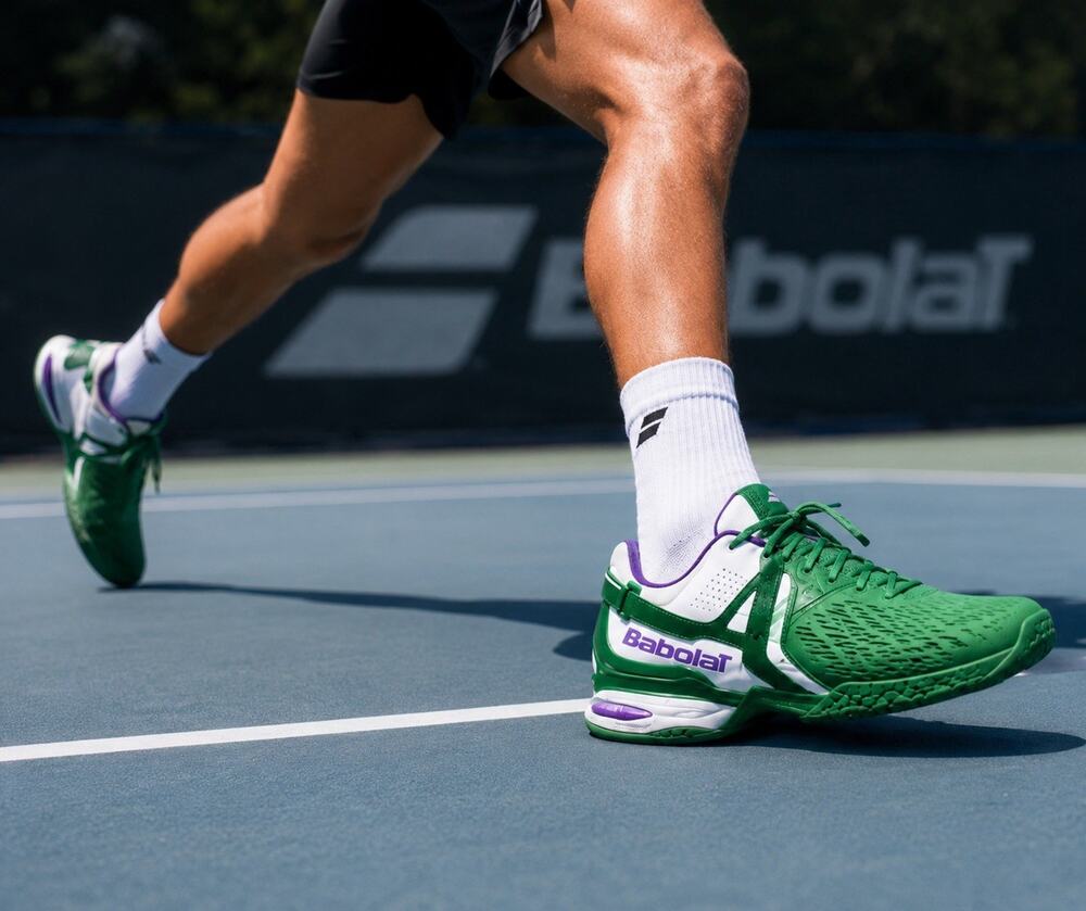 Babolat Propulse 4 AC Wimbledon Tennis Shoes Men’s 13 Green Purple 30S476